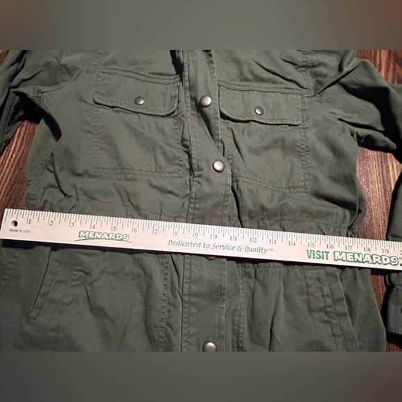 GAP core Utility Jacket Olive Green women’s M military outdoors neutral EUC army - Picture 12 of 16